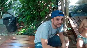 gauchos fuck in stockings outdoors.