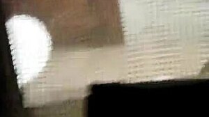 someone is spying in the bathroom that evening.