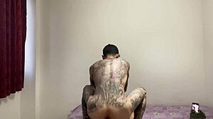 Delicious hot ass gangbang with big cocks bareback banging in a group scene preview.