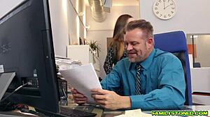 bambi brooks sucks and gags her stepdads big cock