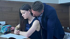 stepbrother bangs pawg stepsister hard at home