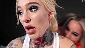 these squirting prison sluts get nasty in their cell, slapping and scissoring like crazy