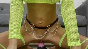 horny whore monika fox deep rides anal on huge toy. want to see her squirt?