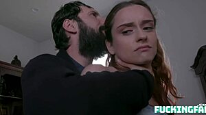 lily glee receives discipline from stepdad in private lesson with various positions