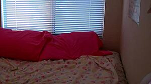 Hot amateur teen playing with her toy