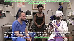 Clov ebony beauty rina arem gets a mandatory orgasm from doctor stacy shepard girlsgonegyno com