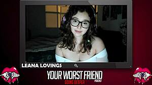 Leana Lovings begs, How deep can you go, worst friend? in backstage casting.