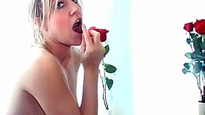Lexy Lohan Feels Sensual Undressing and Masturbating with Roses