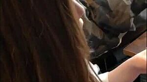 Nana shakes her huge tits in homemade titjob and facial