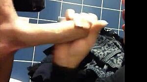 Intense Blowjob In Public Comfort Room Outdoor Setting