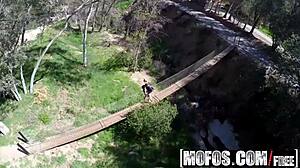 Danica Dillon, what if someone spies on your public fuck?