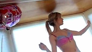 Lexy Lohan Feels Sensual Undressing and Masturbating with Roses