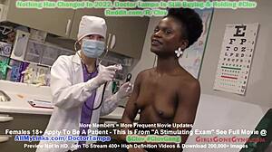 Clov ebony beauty rina arem gets a mandatory orgasm from doctor stacy shepard girlsgonegyno com