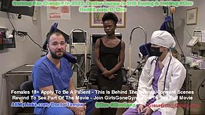 Clov ebony beauty rina arem gets a mandatory orgasm from doctor stacy shepard girlsgonegyno com