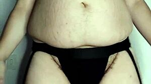 Fat gay guy boldly shows off his body