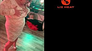 liz nashville struts in heels teasing monster cock 😏 lingerie shines