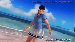 anime hentai dead or alive 5 ultimate ecchi hitomi tennis skirt