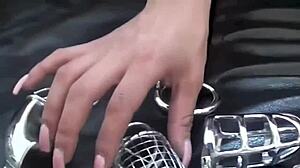 Hey, I'm locking that cock up nice and tight.