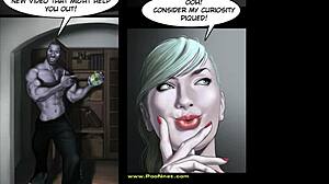 Изменяющая жена учится интенсивному удовольствию от соседа в горячем уроке