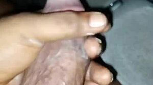 I'm fuckin' myself in the car, gettin' all wet.