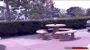 Bald Stud Fucks Slutty Redhead Babe