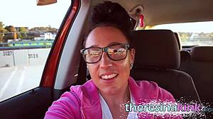 i watch'd da german skinny teen fuck herself public on da parkplatz.