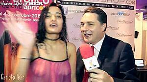 Penelope says, 'Watch my blowjob lesson for Andrea with Carlota's cum'