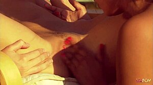 Why are these lesbians banging on the sunbeds?