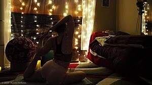 lesson 65 turns into a steamy bikini yoga session with a hairless mommy and her big pussy lips.