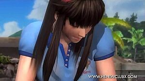 anime hentai dead or alive 5 ultimate ecchi hitomi tennis skirt