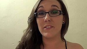 Brunette looks nerdy but believe me