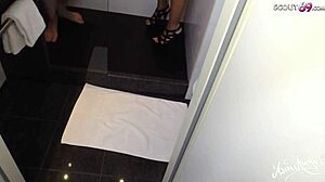 check out this quick amateur sex with a german redhead teen, bent over for facial.