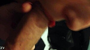 Brunette amateur sucks cock in homemade video. 😏🍆