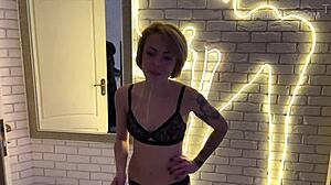 i fucked a beautiful milf together with the guy and facemachine using toys and dildos.