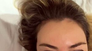 He shakes his cock at the beautiful blonde