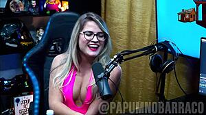 Bruna carlos recounts a chaotic podcast moment after a kiss on red sheer.