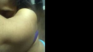 amateur ebony bitch deepthroats cock