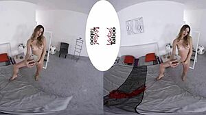 virtual taboo one finger challenge on shaved pussy