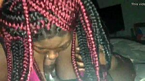 Bbw gives sloppy deepthroat to fat cock