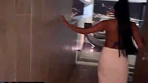 Colombian Teen's Big Ass Blowjob On Balcony