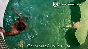 Cassiana Costa Seduces Moreno In Hotel Room After Pool Encounter