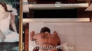 Cassiana Costa Seduces Moreno In Hotel Room After Pool Encounter