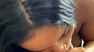 Latina amateur in doggystyle with big black cock, bareback anal, assfucking, and blowjob. She rides monster cock hard.