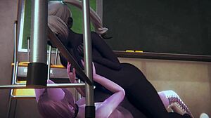 Furry Hentai Threesome in Class