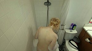 Annie Archer Enjoys a Relaxing Shower Bath