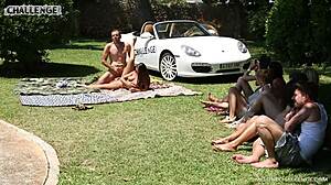 Mallorca Threesome Special with Spanish and UK Guys by Poolside