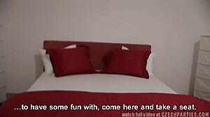 Two Czech Sluts Perform Amazing Blowjob for Cash