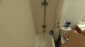 Annie Archer Enjoys a Relaxing Shower Bath