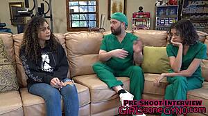 Я смотрел, как Мара Лав получает странную электрическую стимуляцию на гинекологическом осмотре