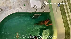 Cassiana Costa Seduces Moreno In Hotel Room After Pool Encounter